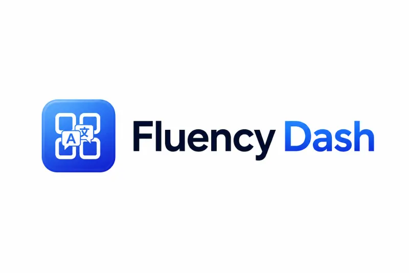 Fluency Dash — Assinatura horizontal