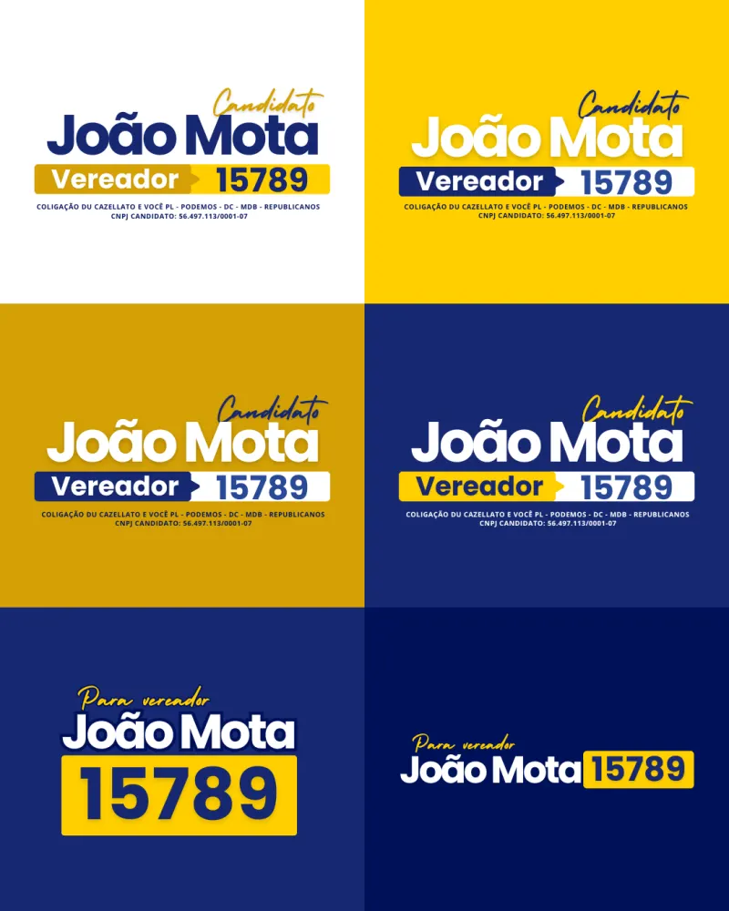 João Mota — Kit de identidade da campanha